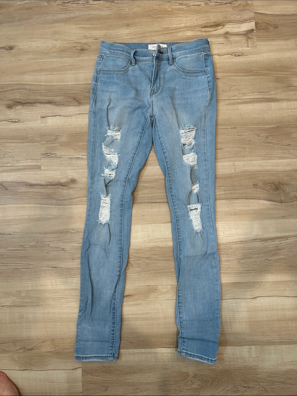 Pac Sun Light Blue Distressed Women’s Jeggings